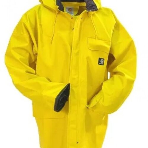 035481349317-1__09942.jpg Carhartt Jacket Yellow Hooded Rain Gear C64 YLW 3XL Tall New in Package