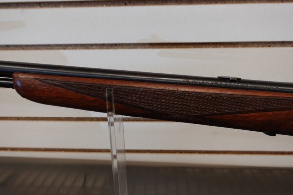 13523-4-__76114.jpg SPRINGFIELD/STEVENS MODEL 87A GILL GUN 22 RIFLE W/LYMAN SIGHT CHECKERED STOCK