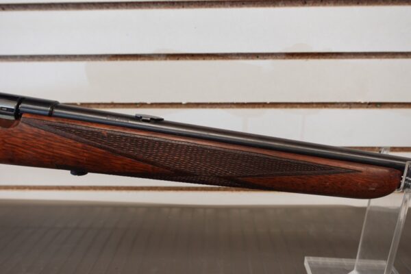 13523-8-__58049.jpg SPRINGFIELD/STEVENS MODEL 87A GILL GUN 22 RIFLE W/LYMAN SIGHT CHECKERED STOCK