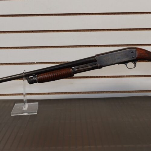 217191__31737.jpg 1949 ITHACA MODEL 37 12 GA 2 3/4" FACTORY ENGRAVED GAME SCENE