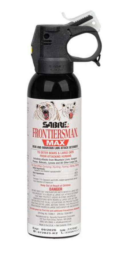 SABRE FRONTIERSMAN MAX - BEAR & MOUNTAIN LION SPRAY 7.9OZ - FBADX03