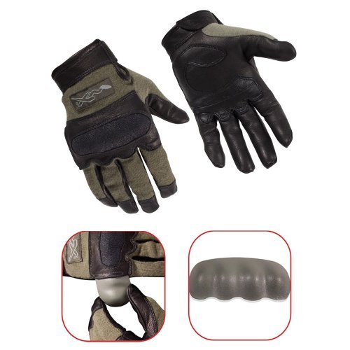 3816__64691.jpg Wiley X Gloves Hybrid Removable Knuckle Foliage Green Medium G242ME Model: G242-ME