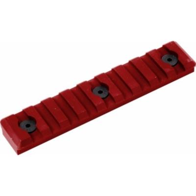 4086__57701.jpg Timber Creek Outdoors Gun Parts M-Lok 9 Slot Picatinny Rail Red M 9S PR R M9SPRR Model: M-9S-PR-R