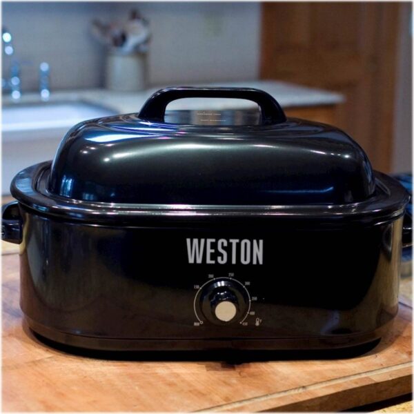 6175576cv13d__87599.jpg Weston - 18-Quart Electric Roaster Oven - Black - New in Box