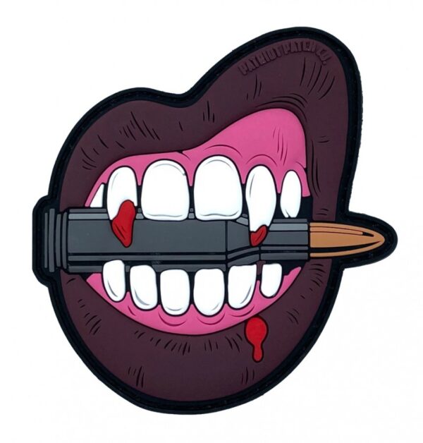 671072995749__42285.jpg Patriot Patch Company - Vampire Lips - Patch 2.5" x 3"