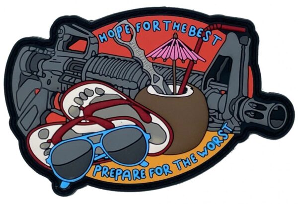 Patriot Patch Company - Hope for the Best, Prepare for the Worst - Patch  2.25" x 3.50"