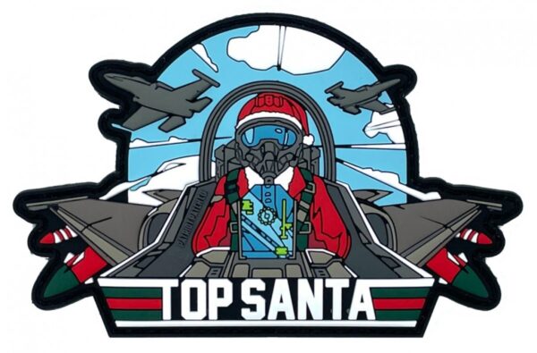 671072996784__10357.jpg Patriot Patch Company -Top Santa - Patch 4.25"x 2.75"