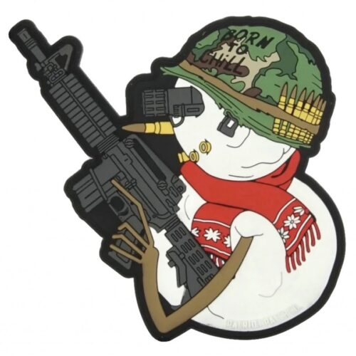 671072996791__83161.jpg Patriot Patch Company - Born to Chill - Patch 4" x 3.75"