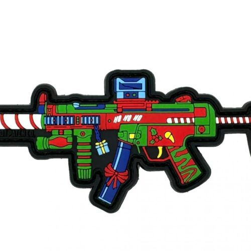 671072997194__75853.jpg Patriot Patch Company - MP5 XMAS Skin - Patch 4"x2"