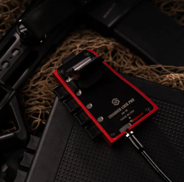 StopBox USA - AR-15 Chamber Lock Pro Red - SB211R