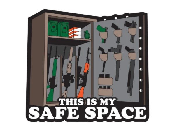764210031901__25958.jpg Patriot Patch Company - Safe Space Sticker - 2.75" x 2.5"