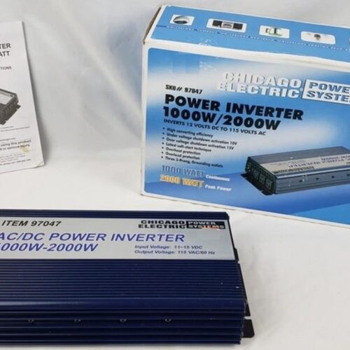 Chicago Electric Power Inverter 1000W / 2000W 97047 New in Box