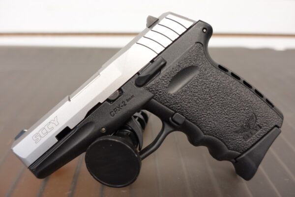 916937__16610.jpg SCCY CPX2-CB 9 mm Silver/Black 3.1" No Manual Safety, 1 Mag - CPX2CB - Pre-Owned