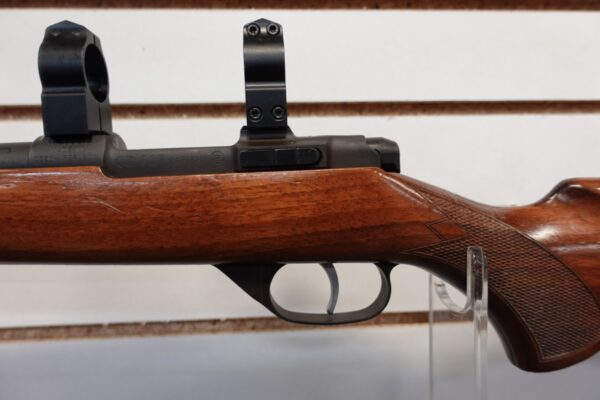 b464412-3-__94576.jpg 2014 CZ 527 VARMIT 223 REM RIFLE W/SCOPE MOUNTS, 1:9 TWIST; SET TRIGGER
