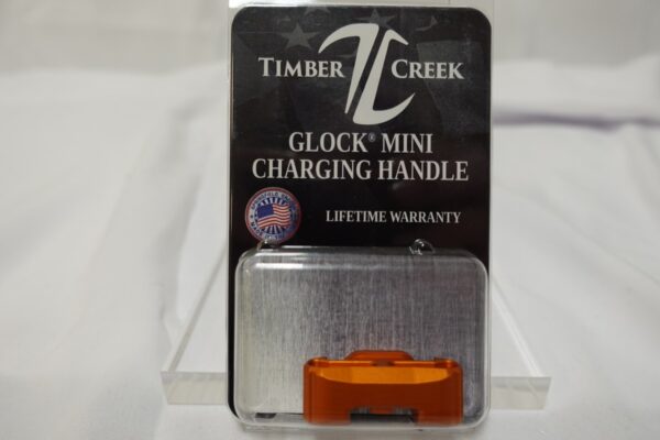 dsc03409__52347.jpg TIMBER CREEK GLOCK AMBIDEXTROUS CHARGING HANDLE Mini ORANGE