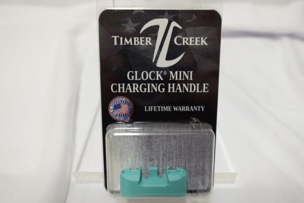 dsc03421__06405.jpg TIMBER CREEK GLOCK AMBIDEXTROUS CHARGING HANDLE Mini ROBIN EGG BLUE