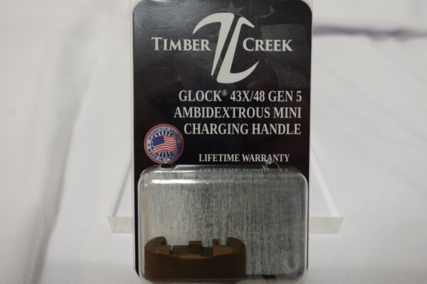 GLOCK AMBIDEXTROUS CHARGING HANDLE  BURNT BRONZE (Gen4 and Gen5 43X, 48, etc)