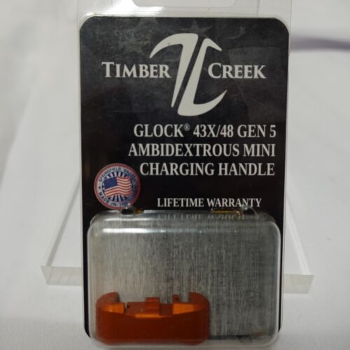GLOCK AMBIDEXTROUS CHARGING HANDLE  ORANGE (Gen4 and Gen5 43X, 48, etc)