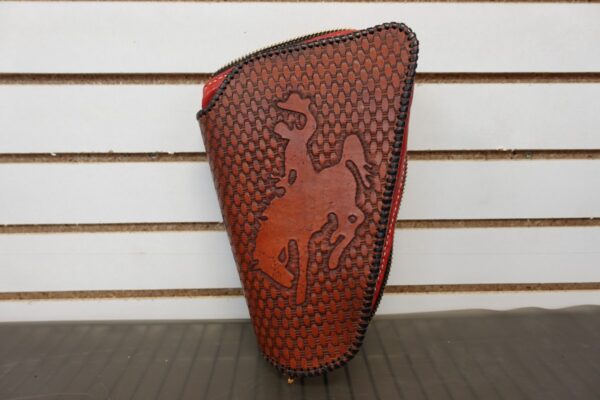 dsc04686__65212.jpg HIGH STANDARD .22 REVOLVER DOUBLE NINE 5.5" BARREL WITH LEATHER SHEEPSKIN CASE - 1397392