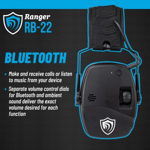 Otis Technology Earshield™ Ranger Electronic Earmuff with Bluetooth FG-ES22B-BK