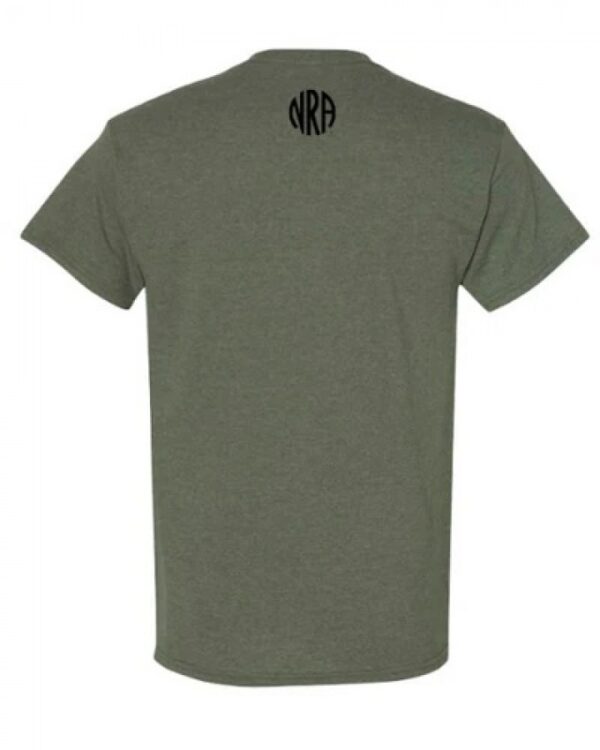 fff-back__67300.jpg NRA FAITH FAMILY FIREARMS PREMIUM TEE OD HEATHER GREEN
