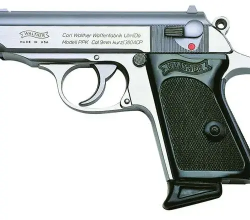 https-images.coreware.com-images-products-102341-14256321__81662.webp Walther PPK Stainless .380 ACP 3.3" Barrel 6-Rounds Fixed Sights - 4796001