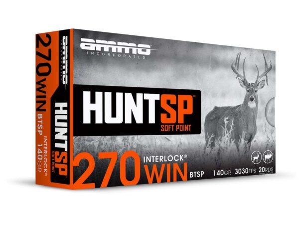 AMMO INC HUNTSP AMO 270 WIN 140GR INTERLOCK SP 20RD ( 10 BOX CASE)