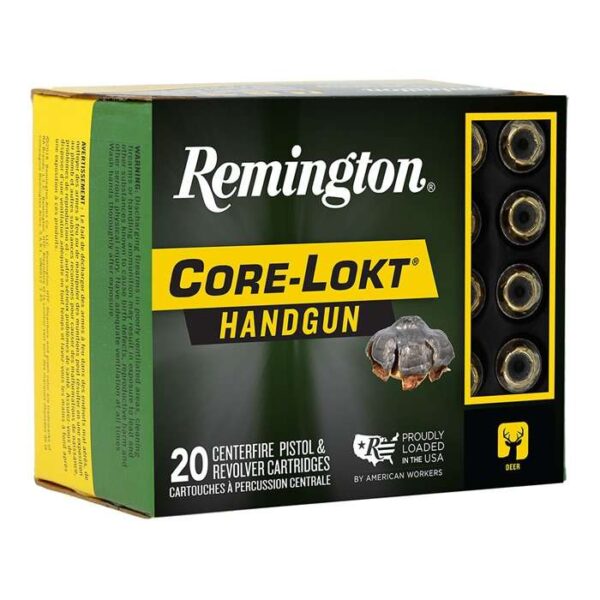 https-images.coreware.com-images-products-1049712-14299287__41645.jpg Remington Core-Lokt Handgun Ammunition .44 Rem Mag 240gr SJHP 20/ct R20228
