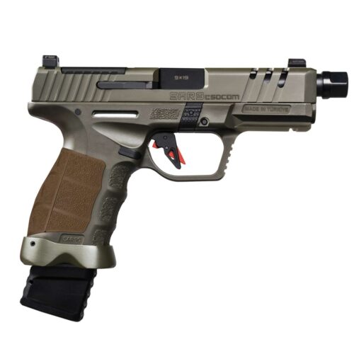 https-images.coreware.com-images-products-1088898-14320573__18175.jpg SAR USA SAR9 Socom Compact OD Green 9mm 4.5" Barrel 15/21-Rounds Optics Ready