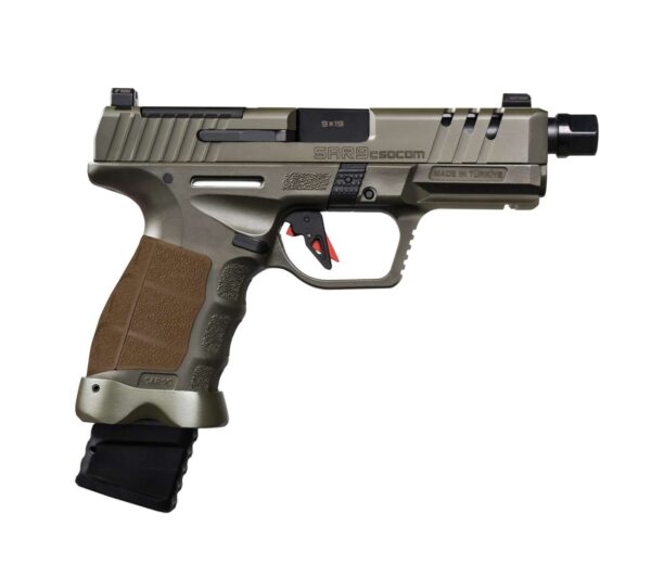 https-images.coreware.com-images-products-1088898-14320573__18175.jpg SAR USA SAR9 Socom Compact OD Green 9mm 4.5" Barrel 15/21-Rounds Optics Ready