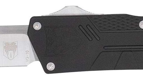 CobraTec Knives Paragon OTF - Plain Satin VG-10 SS Blade - CTPRNEDGBLK
