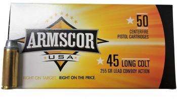 https-images.coreware.com-images-products-11004-14218544__27179.jpg Armscor Handgun Ammunition .45 Colt 255 gr LRN 800 fps 50/ct