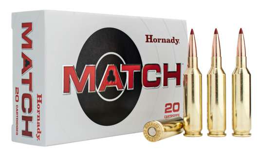 https-images.coreware.com-images-products-1139652-14344288__16093.jpg Hornady Match 25 Creedmoor Ammo 134 Grain ELD Match Polymer Tip Box of 20 - 81421