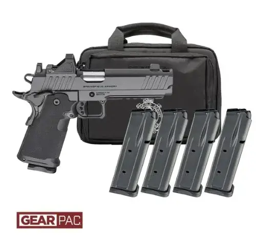 https-images.coreware.com-images-products-1153758-14352857__98428.webp Springfield 1911 DS Prodigy AOS Comp Gear Pac 9mm 5" Barrel 17/20-Rounds w/ Viridian RFX11, 4 Mags