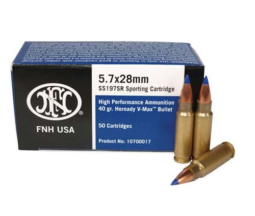 https-images.coreware.com-images-products-17905-14251014__47609.jpg FN High Performance 5.7x28mm 40 gr Hornady V-Max (VMX) 50 Per Box- 10700017