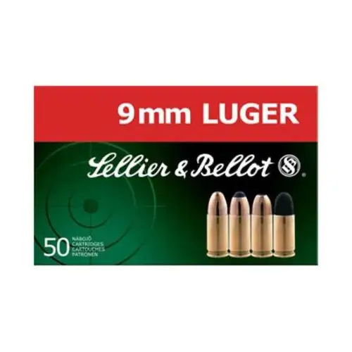 https-images.coreware.com-images-products-19531-14240181__83634.webp Sellier & Bellot Ammo 9MM, 115 Grain, FMJ 50 Round Box - SB9A