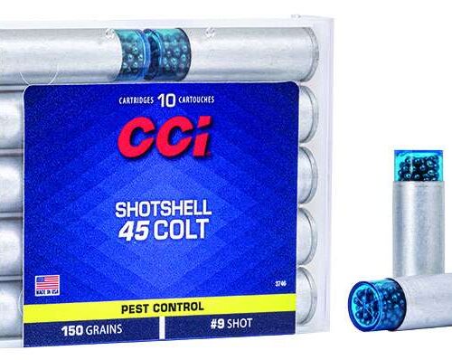 https-images.coreware.com-images-products-24327-14250290__35522.jpg CCI Ammunition 45 Colt (LC) Shotshell #9 Shot 10 Bx - 3746