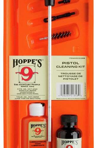 https-images.coreware.com-images-products-24760-14264020__27780.jpg Hoppe's Pistol Cleaning Kit .44/.45 Caliber Clamshell PCO45B