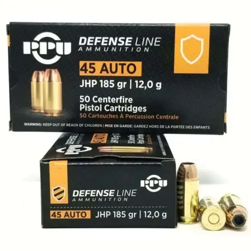 https-images.coreware.com-images-products-251056-14207557__02531.webp PPU Defense 45ACP JHP 185GR 50 RDs - PPD45