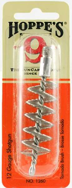 https-images.coreware.com-images-products-26703-14252059__49598.jpg Hoppes Tornado Brush Shotgun 12 Gauge Shotgun Stainless Steel Brush -1260