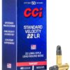https-images.coreware.com-images-products-27411-14250256__98942.jpg CCI Standard Velocity .22 LR 40-Grain 50-Rounds Brass Casings LRN Projectiles