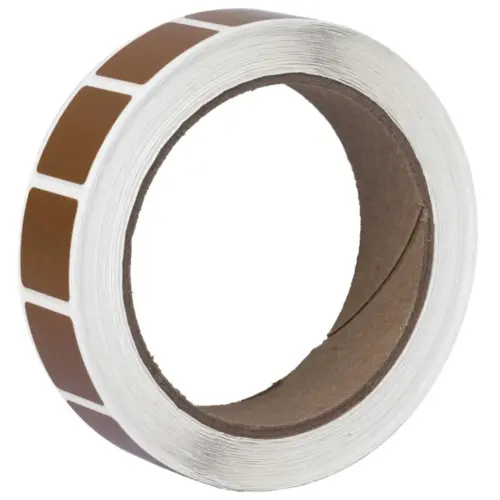 https-images.coreware.com-images-products-334545-14123899__72863.webp Action Target Square Target Pasters Roll Brown 7/8" 1000 Per Roll - PASTBR