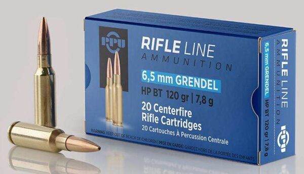https-images.coreware.com-images-products-339114-14207534__32228.jpg PPU PP6GH Standard Rifle 6.5 Grendel 120 gr Hollow Point Boat Tail (HPBT) 20 Bx/ 25 Cs
