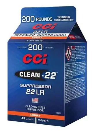 CCI Copper-22 Suppressor 22 LR 45 gr Lead Round Nose (LRN) 200 Bx - 980CC