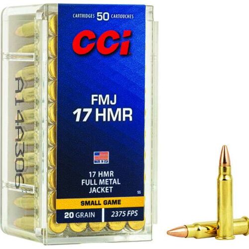 https-images.coreware.com-images-products-4543-14250280__02947.jpg CCI Ammunition Gamepoint 17 HMR 20 gr Full Metal Jacket (FMJ) 50 Per Box - 0055