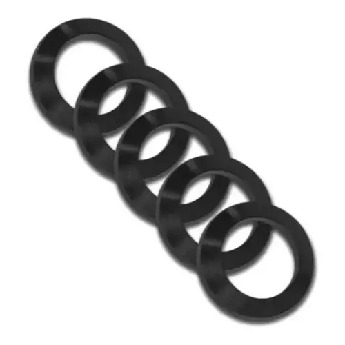 Grovtec US Inc Crush Washer .223 Cal Black Nitride Steel 1/2"-28 tpi Rifle 5 Per Pack- GTHM319