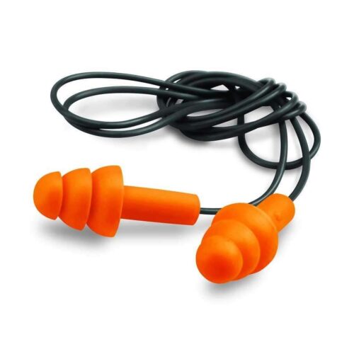 https-images.coreware.com-images-products-7419-14214909__52104.jpg Walkers Corded Foam Ear Plugs 33 dB Orange Ear Buds w/Black Cord 2 Per Pack - GWPEPCORD2PK