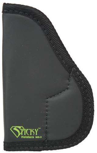 Sticky Holster Small to Medium .380 ACP/9mm or Similar Ambidextrous Black MD-3