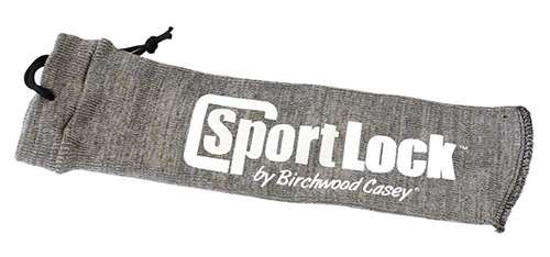 Birchwood Casey SportLock Silicone Gun Sleeve Handgun Gray Silicone-treated Cotton 15" - 06950
