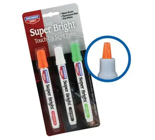 https-images.coreware.com-images-products-93508-14249695__68838.webp Birchwood Casey Super Bright Felt Pens Red/White/Green 3-Pack -15116